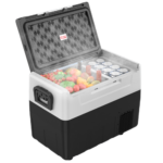 მაცივარი 45 ლიტრიანი მაცივარი მანქანის/სახლის ფრეონის აკუმულატორით ,მანქანის აქსესუარები/ავტომობილის მაცივარი  TIEFU T45 CAR FRIDGE AND HOME