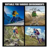 ნაკრები ხელჯოხი მრავალფუნქციური 8-1 ში სალაშქრო/ტურისტული თრეკინგ ჯოხი, მრავალფუნქციური ხელჯოხები სკანდინავიური სიარულისათვის (ხერხი/დანა/კომპასი/სასტვენი/ასანთი) - Image 13