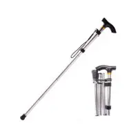 ხელჯოხი/მსუბუქი ხელჯოხი/დასაკეცი ხელჯოხი/ალუმინის შენადნობის 4 განყოფილებიანი დასაკეცი ხელჯოხი/მოცურების საწინააღმდეგო ხელჯოხი