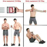 3 in 1 Chest Expander Multi-Functional Arm Strength Exerciser/Pedal Leg Exerciser/Chest Expander/Arm Exerciser/Home Fitness Equipment/Muscle Adjustable Exerciser (Mini Exerciser) - Image 2