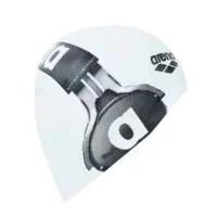 Pool swimming cap Arena, reversible cap in two colors, white and black/Sport - Image 7