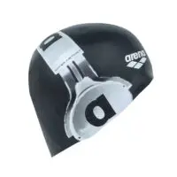 Pool swimming cap Arena, reversible cap in two colors, white and black/Sport - Image 4