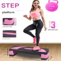 Fitness Step 3-Level (Mini Trainer), Step Platform 3 Steps, 3 Step Aerobic Step Exerciser - Image 18