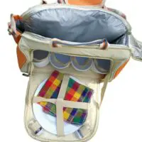 საპიკნიკე ჩანთა/საპიკნიკე თერმო ჩანთები 4 პერსონაზე/საპიკნიკე სალაშქრო კომპლექტი - Image 2