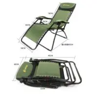 Шезлонг  регулируемый Складной   для похода, дачи, отдых на природе шезлонги/стул раскладной — изображение 2