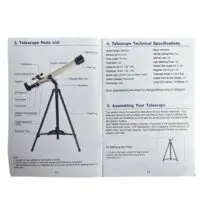 GALT70060 Moutec Telescope/refracting telescope/with phone adapter and moon filter for studying the moon and planets (telescopes) - Image 9