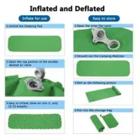Inflatable Mat Desert Fox/TPU Air Cushion, Camping Paralons for Hiking/Hiking - Image 4