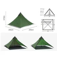 Tent 1 Person NatureHike NH17T030-L +1pc trekking pool Hiking Tents, Hiking Equipment/Hiking - Image 5