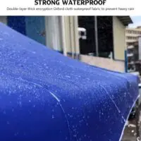 2x2 Tent Sliding Awning white Tents Metal (6 corners) Tarpaulin Waterproof Awning Blue/Expandable awning with iron structure/Covering Canvas(6 corners, rectangular) - Image 7