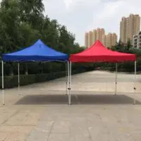 2x2 Tent Sliding Awning white Tents Metal (6 corners) Tarpaulin Waterproof Awning Blue/Expandable awning with iron structure/Covering Canvas(6 corners, rectangular) - Image 12