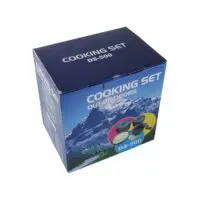 Набор походной посуды  для 4-5 человек DS-500 /(посуда), кастрюля, кастрюля, чайник, походная посуда, кухонный набор для пикника, набор кастрюль и сковородок — изображение 5