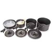 Набор походной посуды  для 4-5 человек DS-500 /(посуда), кастрюля, кастрюля, чайник, походная посуда, кухонный набор для пикника, набор кастрюль и сковородок — изображение 3
