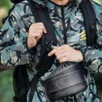 Набор походной посуды  для 2-3 человек DS-300 /Набор посуды для походов на 2-3 человека (посуда), кастрюля, кастрюля, чайник, походная посуда, кухонный набор для пикника, набор кастрюль и сковородок — изображение 7