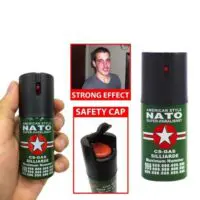 Сильный Перцовый баллончик 40,60,110 мл/слезоточивый газ/самооборона/Средство защиты Spray Gas AMERICAN STYLE NATO SUPER-PARALISANT — изображение 2