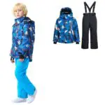 Детский горнолыжный костюм/комбинезоны/Детский лыжный комплект, верх и низ куртка, комбинезон/для детей 4-16 лет/Детские комбинезоны (куртка, штаны для сноуборда, для детей и взрослых) Детские комбинезоны/горнолыжная одежда/зимние виды спорта (детская, для детей)