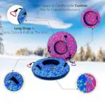 SNOWTUBING 90cm Inflatable Snow Sled, Children's inflatable snow sleds
