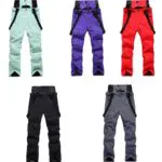 სათხილამურო შარვალი ზამთრის წყალგაუმტარი შარვალები ქარგაუმტარი სნოუბორდის შარვალი ზამთრის ორეული ტანსაცმელი სპორტისთვის ლაშქრობისთვის