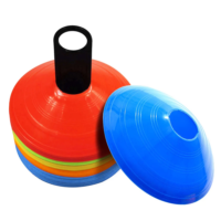 Set of 50 football cones, football diameter - 20 cm, training football cone, stadium marker cones, marker cones - Image 2