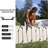 Camping Beds Ultralight Camping Bed, Easy to Assemble, Foldable Tent Bed, Compact and Portable Camping Bed for Camping, Mountaineering and Hiking, Holds 150kg with Carry Bag, Khaki and Black. - Image 4