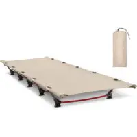 Camping Beds Ultralight Camping Bed, Easy to Assemble, Foldable Tent Bed, Compact and Portable Camping Bed for Camping, Mountaineering and Hiking, Holds 150kg with Carry Bag, Khaki and Black. - Image 2