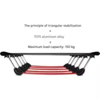 Camping Beds Ultralight Camping Bed, Easy to Assemble, Foldable Tent Bed, Compact and Portable Camping Bed for Camping, Mountaineering and Hiking, Holds 150kg with Carry Bag, Khaki and Black. - Image 5