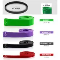 Resistance rubber band 4 pc Band, Pull Up Bands, Pull Up Assistance Bands , Workout Bands, Exercise Bands, Resistance Bands Set For Legs, Working Out, Muscle Training - Image 3