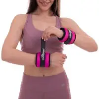 Гиря с отягощениями при беге (1 кг+1 кг) /Утяжелители для лодыжек и запястий/вес 1 кг+1 кг (пара) Утяжелители для лодыжек и запястий ANKLE/WRIST maraton — изображение 3