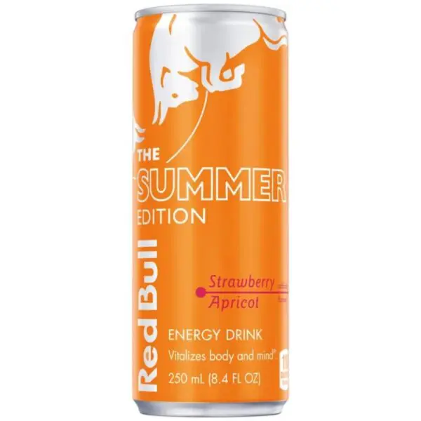 Red Bull 0,25 л Абрикосово-клубничный энергетический освежающий напиток для лета