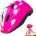 Pink, with a pattern of clouds