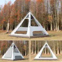 Hiking tent, fully automatic outdoor tent, camping tent, rainproof, quick-opening, pyramid door tent - Image 2