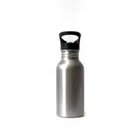 Water bottle 500 ml, hiking, sports eco flask with stainless steel tube