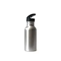 Water bottle 500 ml, hiking, sports eco flask with stainless steel tube - Image 2