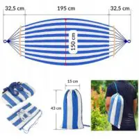 Metal hammock stand with two person hammock/double hammock with iron structure, bracket, hammock stand (hammock comes as a gift) - Image 7
