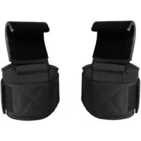 2 ცალი სიმძიმის აწევის კაუჭები - მძიმე წონის აწევის მაჯის თასმები მაჯის შესახვევით, წევის თასმები ძალისმიერი აწევისა და ძალისმიერი ვარჯიშისთვის, აწევის სახელურები სიმძიმის აწევისთვის, სპორტდარბაზისთვის, ვარჯიშისთვის და აზიდვებისთვის. - Image 3