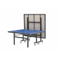 ტენისის  დასაკეცი მაგიდა გარე/შიდა გამოყენებისთვის, ჩოგბურთის მაგიდები ბორბლებით პროფესიონალური მაგიდა  სკოლის სახლის შეჯიბრებზე სათამაშოთ პინგ პონგის მაგიდა/ტენისის მაგიდა (პინკ პონგის მაგიდა) - Image 5