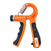 Espander Adjustable Hand Grip Strengthener, Resistance - 5-60 kg (Plastic) | Forearm and Finger Exerciser | Built-in Counter | Ergonomic, Portable, Lightweight | (Unisex)