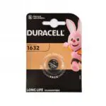 ელემენტი Duracell CR1632 1 BL/5000394056744 Lithium 3V, ლითიუმის 3 ვოლტიანი აკუმულატორი
