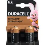 წყვილი ელემენი Duracell C2 LR14/MN1400/5000394076761 1.5V, 1.5 ვოლტიანი ელემენტები