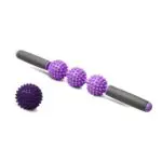 როლერი მასაჟისთვის, ნაკრები ჯოხი და ბურთი, ბურთი მასაჟისთვის, კუნთების რელაქსაციისთვის, ანტიცელულიტური იოგას როლერი, კუნთების ტკივილის შესამსუბუქებლად