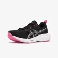 Shoes ASICS GEL Windhawk, Women's Running Sport Shoes - Black with Pink - Image 2