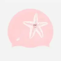 საცურაო ქუდი, სილიკონის საცურაო ქუდები, ვარდისფერი ზღვის ვარსკვლავი, ცურვა - Image 2