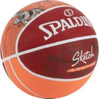 Basketball Spalding Sketch Series Dribble Original Size 7, Outdoor/Indoor Synthetic Rubber Basketballs - Image 2