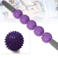 როლერი მასაჟისთვის, ნაკრები ჯოხი და ბურთი, ბურთი მასაჟისთვის, კუნთების რელაქსაციისთვის, ანტიცელულიტური იოგას როლერი, კუნთების ტკივილის შესამსუბუქებლად - Image 9