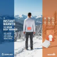 Body warmer, 10 hours of heat, self-heating body warmer