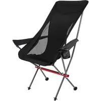 Походный стул, качественный сверхлегкий складной походный стул с высокой спинкой, походный стул с высокой спинкой для отдыха на природе, пляжа, пикника, рыбалки.