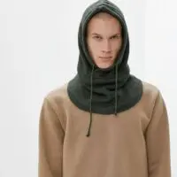 Headscarf, balaclava fleece thermal hat, hat with hood - Image 19