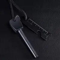 მაგნეზიუმის ასანთი, ჯოხი კაჟის სახაზავით, დაკბილული სახაზავით, სწრაფი ცეცხლის ასანთი ბოთლის გასახსნელით. - Image 4