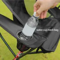 Походный стул, качественный сверхлегкий складной походный стул с высокой спинкой, походный стул с высокой спинкой для отдыха на природе, пляжа, пикника, рыбалки. — изображение 7