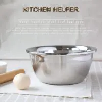 ჯამების ნაკრები, მრავალფუნქციური დიდი ზომის უჟანგავი ფოლადის ნაკრები, სუპის, უჟანგავი ფოლადის თასები, სამზარეულოს წყლის ნიჟარა, ფოლადის მსუბუქი, მეტალის თასი, ხილის გასარეცხი თასი, სამზარეულოს ნაკრები - Image 6