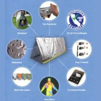 Outdoor Emergency Tent Portable Emergency Rescue Camping Cold-Proof Sleeping Bag Thermal Blanket Mountaineering Camping - Image 10